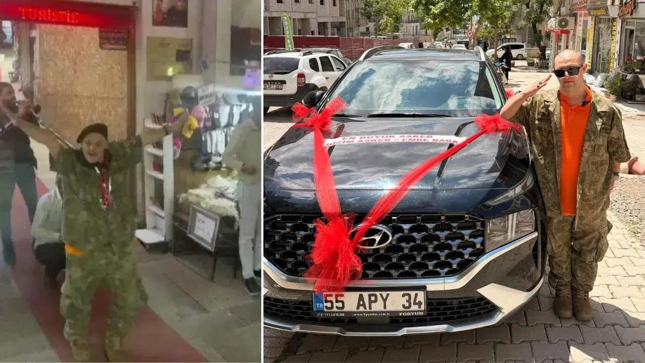 Down Sendromlu Emre’ye Asker Gecesi