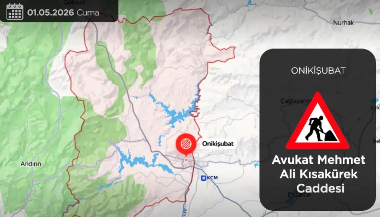 Kahramanmaraş’ta Çok Sayıda Cadde Çalışma Kapsamında