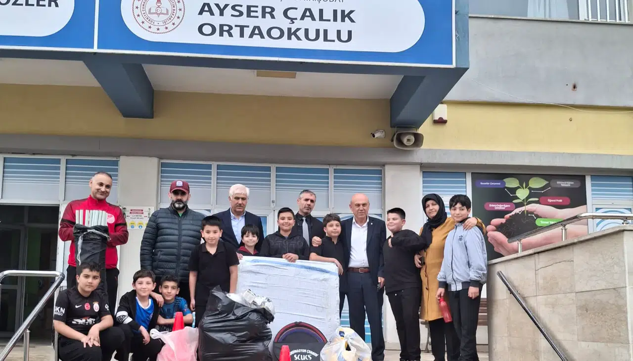 KASKF’den Ayser Çalık Ortaokulu’na Malzeme Desteği
