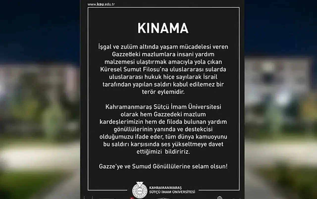 KSÜ’den Sert Kınama: Filo Saldırısına Tepki Yağdı