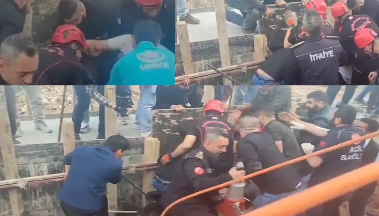 Onikişubat’ta göçükte kalan kişi kurtarıldı