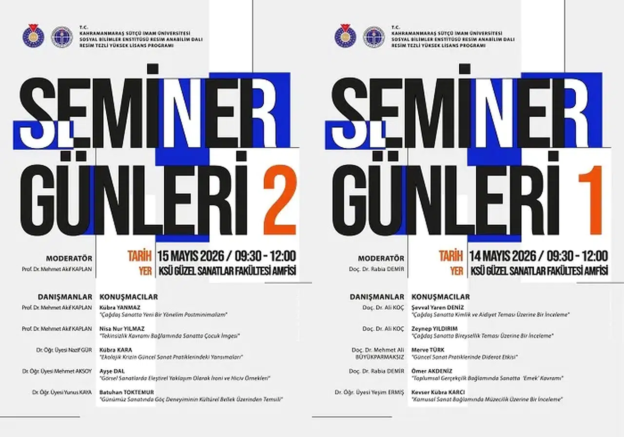 KSÜ’de Sanat Rüzgarı: Seminer Günleri Başlıyor