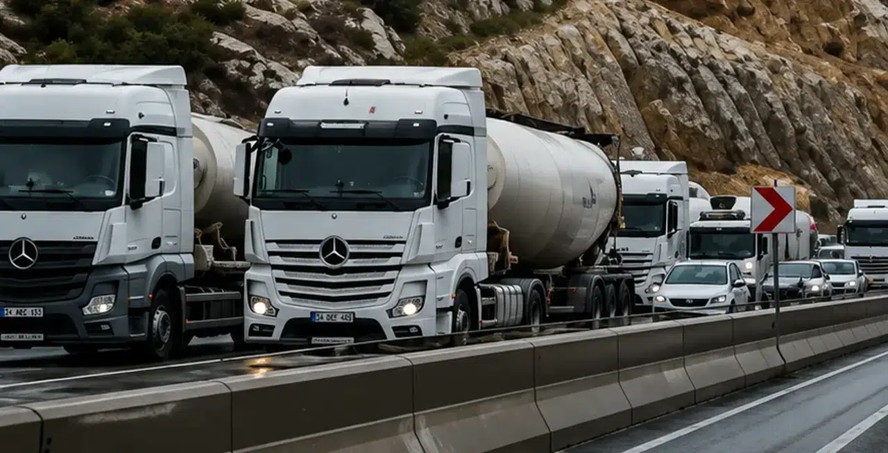 Kahramanmaraş-Gaziantep Yolunda Tır Kazası: Ulaşım Durdu