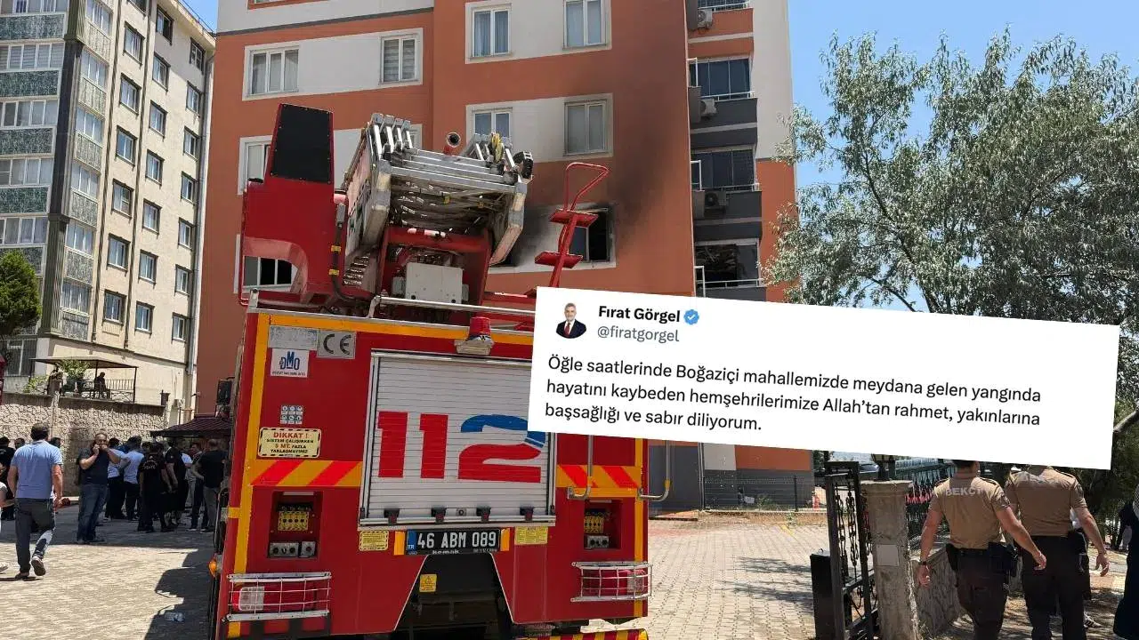 Kahramanmaraş'ta Yangında Hayatını Kaybedenler İçin Başkan Görgel'den Taziye Mesajı