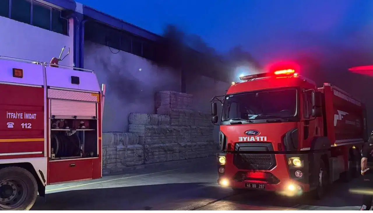 Kahramanmaraş’ta Tekstil Fabrikasında Yangın