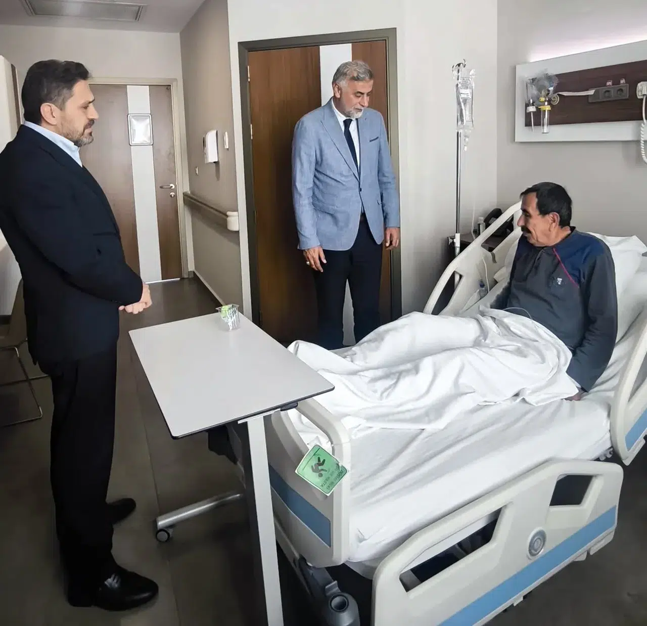 Gaziler Derneği Başkanı Özbek’e Geçmiş Olsun Ziyareti