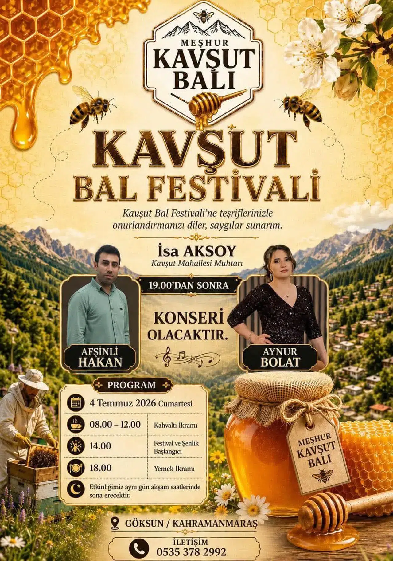 Göksun’da Bal Festivali Heyecanı