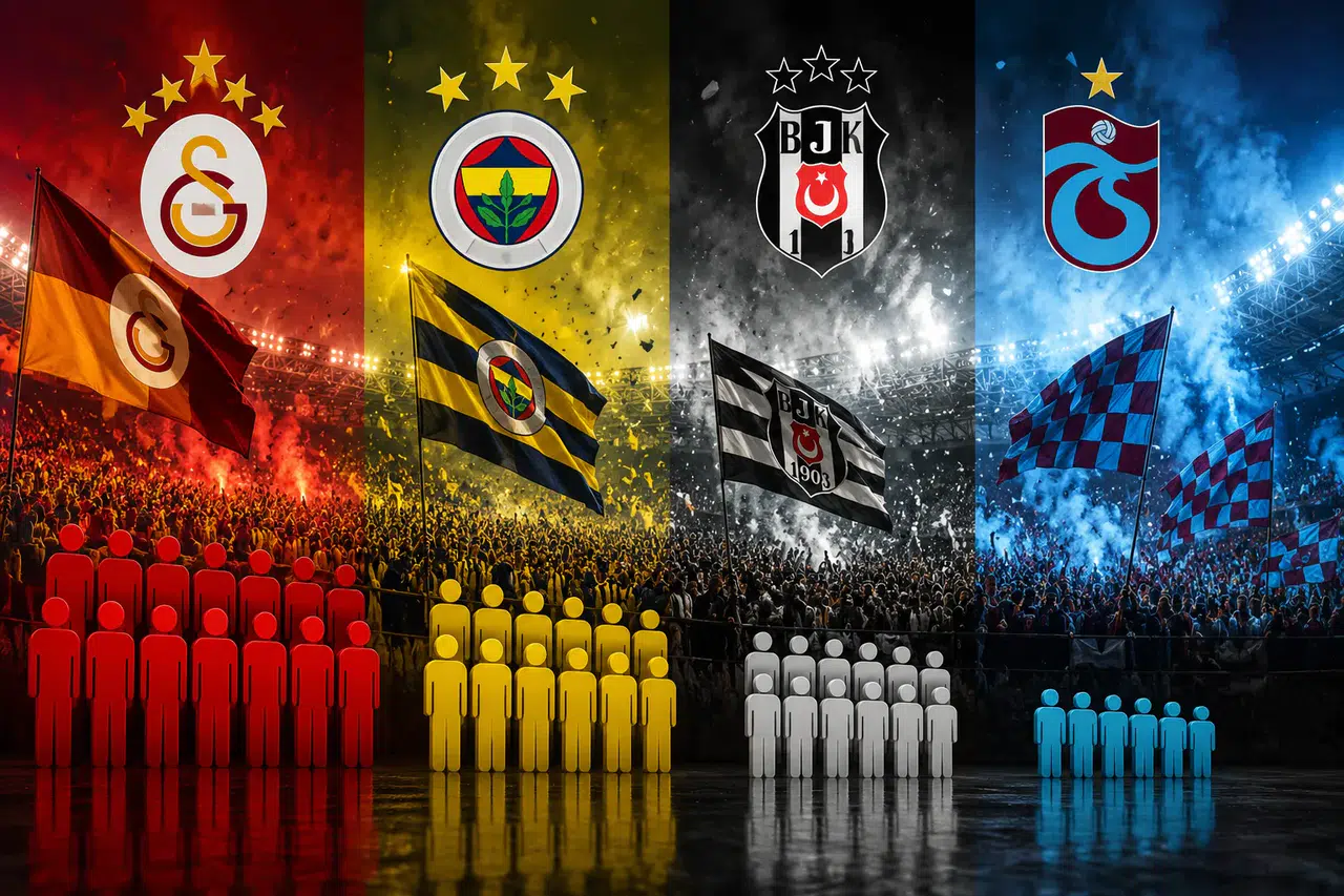 Süper Lig Devlerinin Taraftar Rakamları Açıklandı