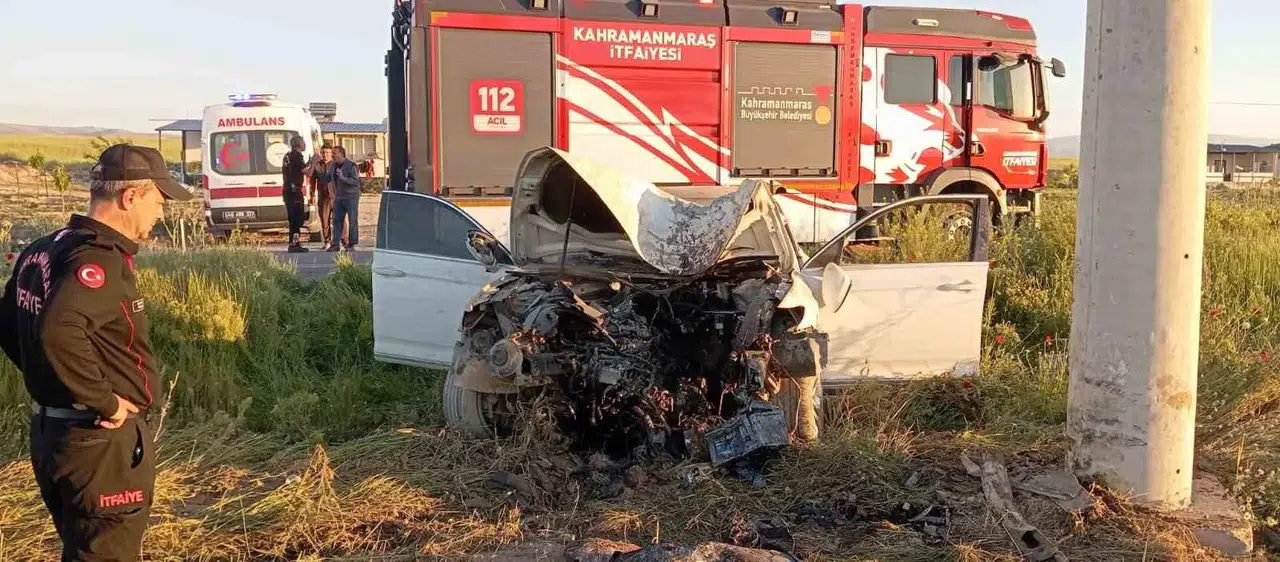 Kahramanmaraş’ta Otomobil Kazası: 1 Yaralı