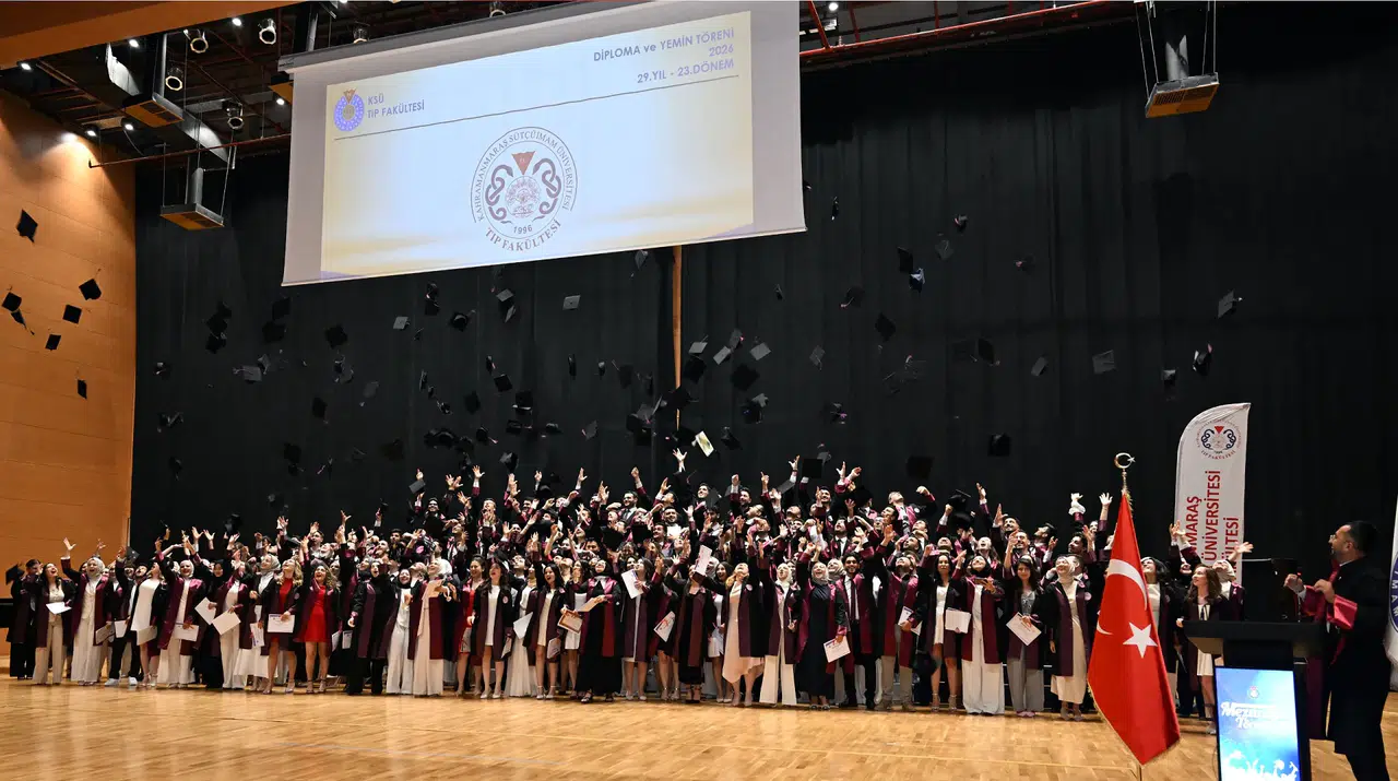 KSÜ Tıp Fakültesi 23. Dönem Mezunlarını Hekimliğe Uğurladı