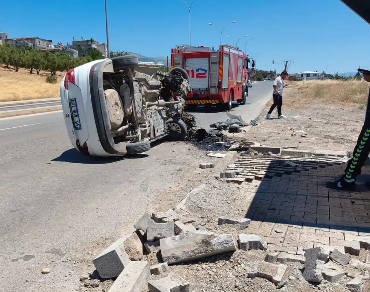 Kahramanmaraş’ta Trafik Kazası: Bir Yaralı