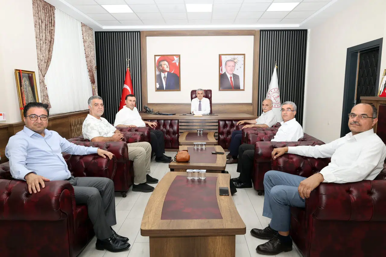 Turan Akpınar Şube Müdürlerini Ağırladı