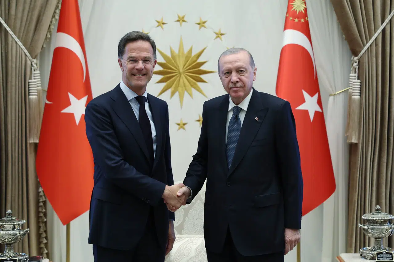 Cumhurbaşkanı Erdoğan, NATO Genel Sekreteri Rutte ile Külliye'de görüştü