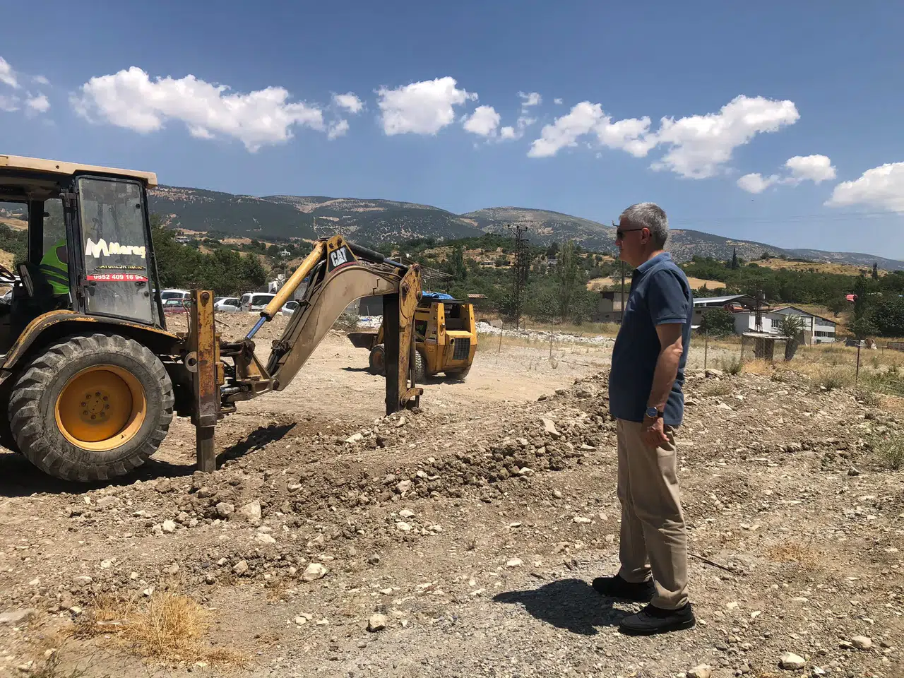İl Millî Eğitim Müdürü Turan Akpınar İş Makineleri Sınav Alanını İnceledi