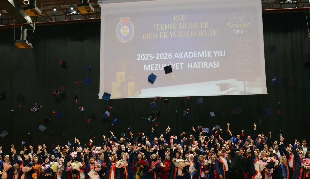 KSÜ Teknik Bilimler MYO'da Mezuniyet Coşkusu