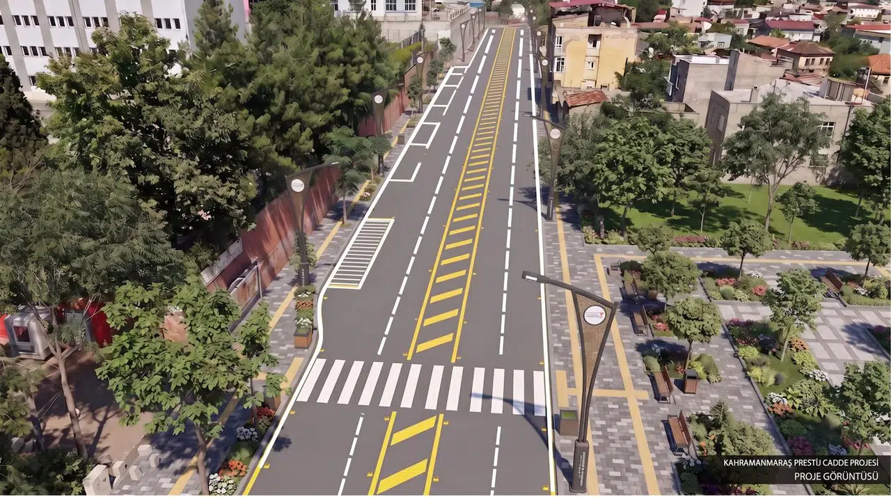 Büyükşehir, Gazneliler Caddesi’nde Son Kat Asfalt Serimini Sürdürüyor