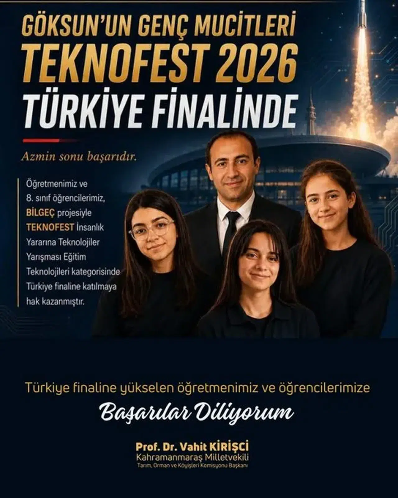 Göksunlu Gençler TEKNOFEST Finaline Yükseldi