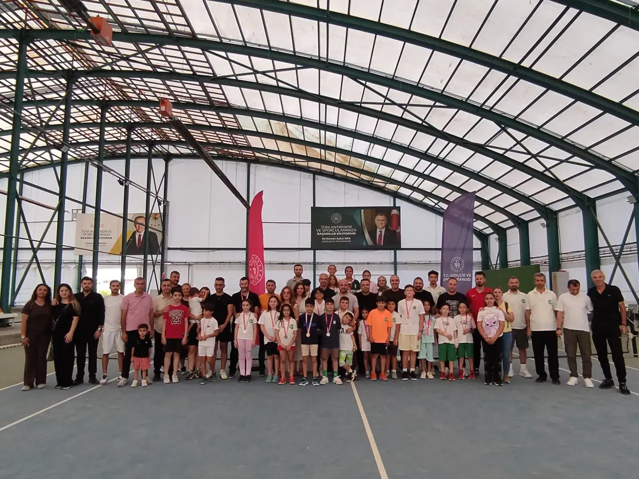 Kahramanmaraş'ta 30 Ağustos Tenis Turnuvasında 56 Sporcu Kortlara Çıktı