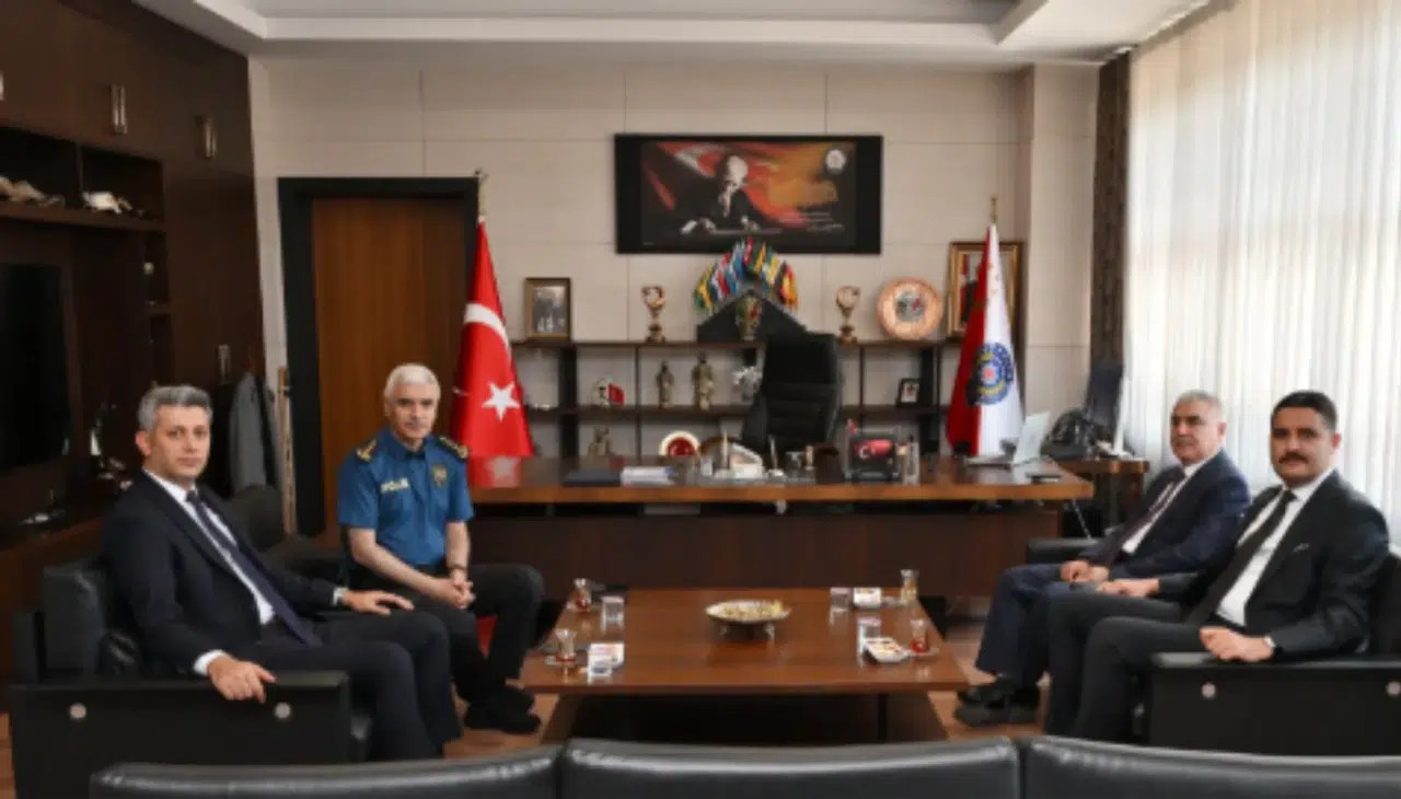 Elbistan ve Afşin Başsavcılarından Emniyet Müdürü Yiğit'e Ziyaret