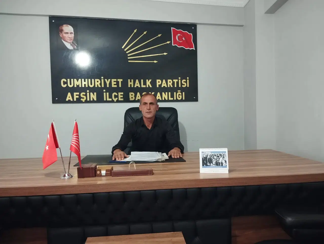 CHP Afşin İlçe Başkanlığına Hüseyin Temur Seçildi