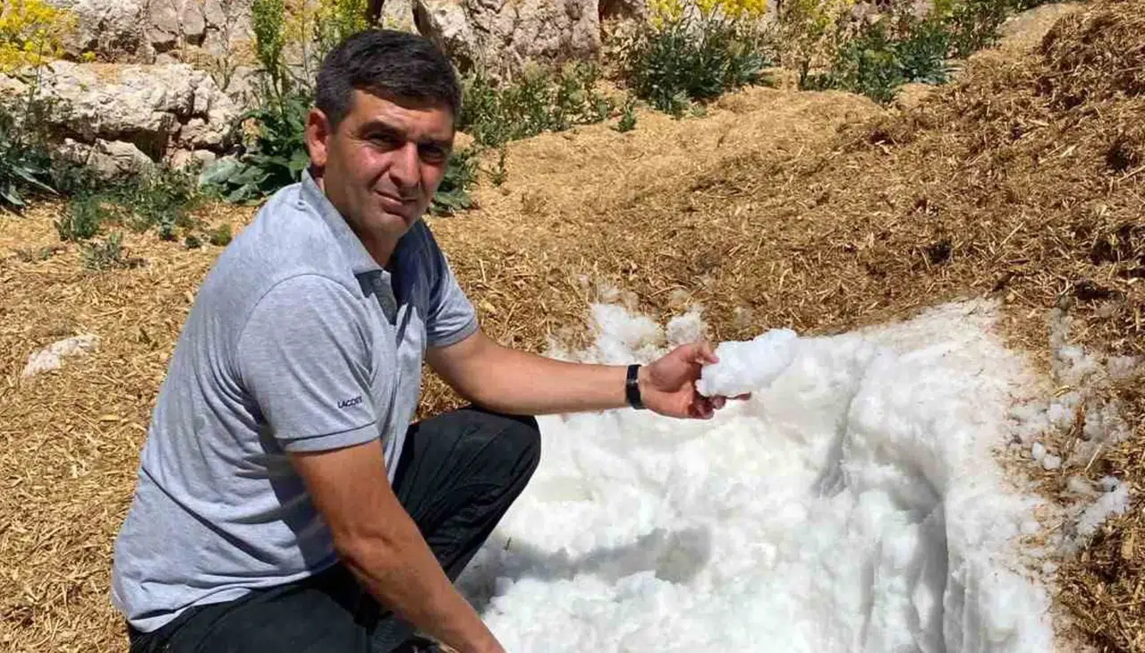 Elbistan’da Asırlık Kar Geleneği Yaşatılıyor