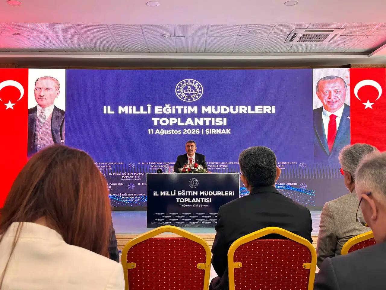 İl Millî Eğitim Müdürü Akpınar, Şırnak'ta Bakan Tekin'le Bir Araya Geldi