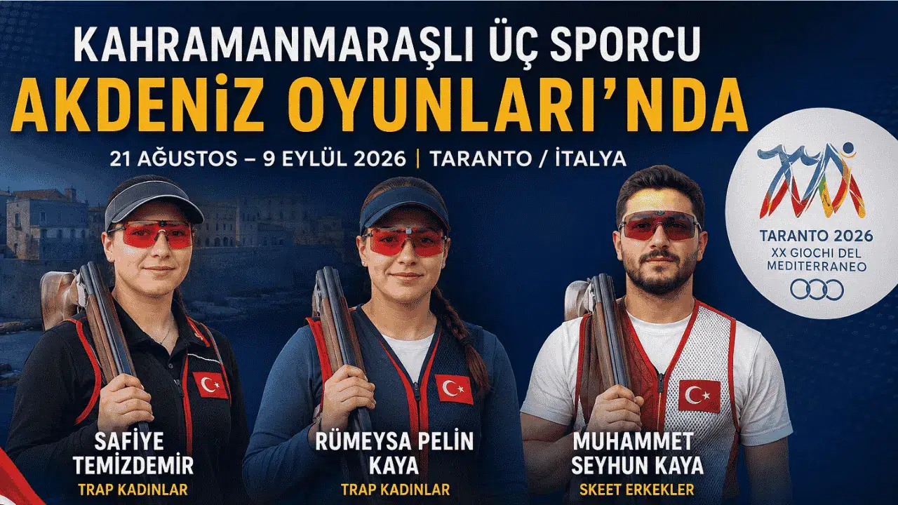 Kahramanmaraşlı Üç Sporcu Akdeniz Oyunları’nda