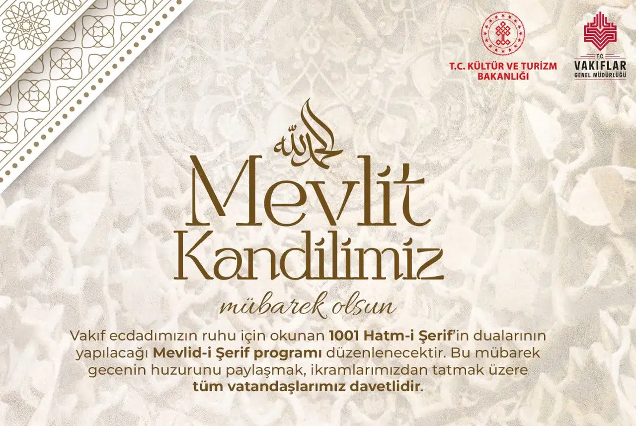 Kahramanmaraş'ta Mevlid Kandili İçin Özel Program Düzenlenecek