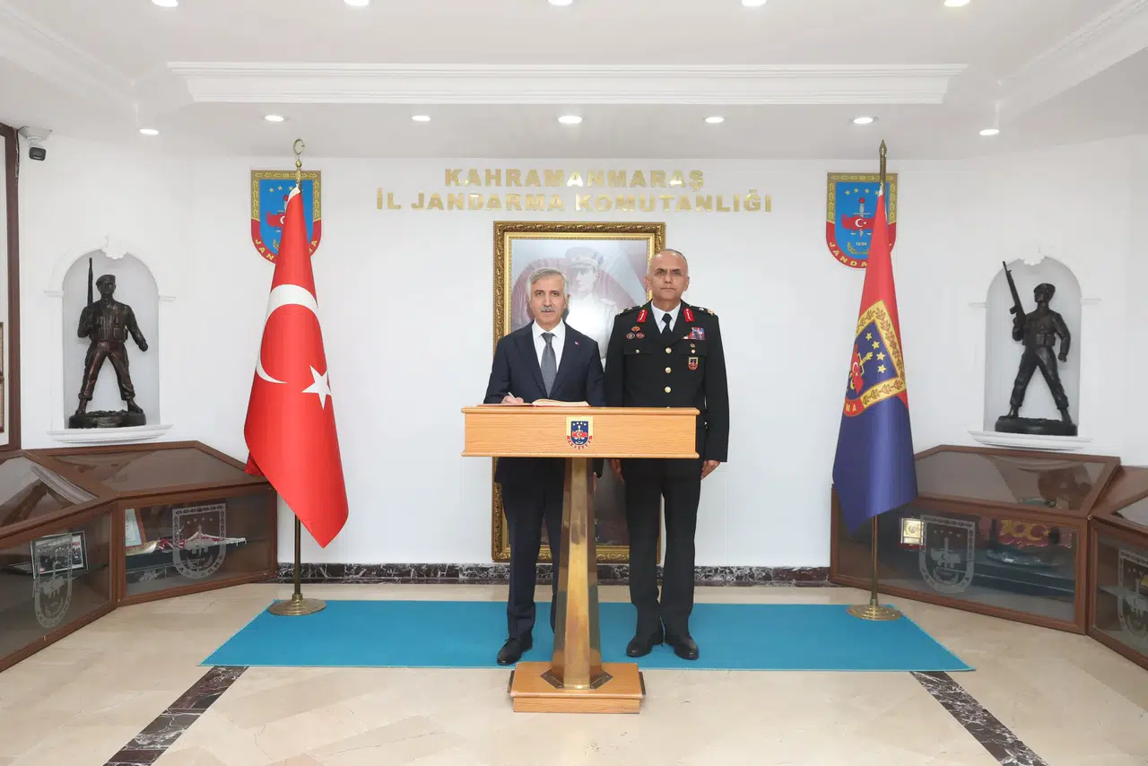 Vali Ünlüer’den Yeni İl Jandarma Komutanı Gülecen’e Ziyaret