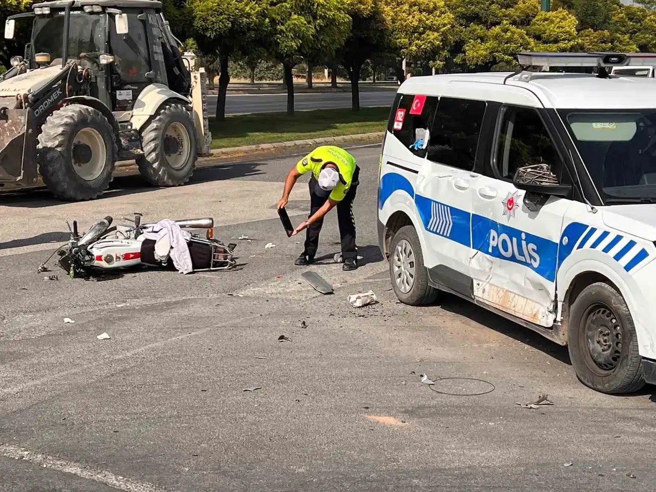 Kahramanmaraş’ta Motosiklet Polis Aracına Çarptı: 2 Yaralı