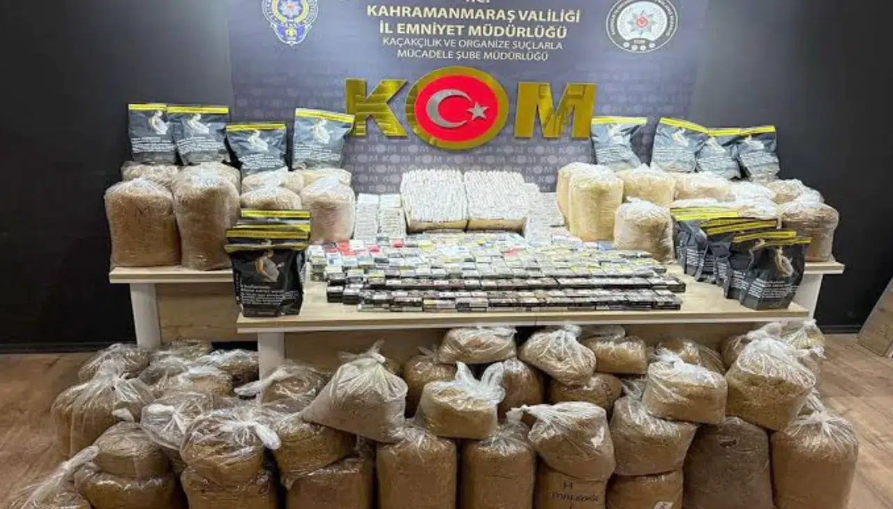 Kahramanmaraş’ta Kaçak Sigara Operasyonu