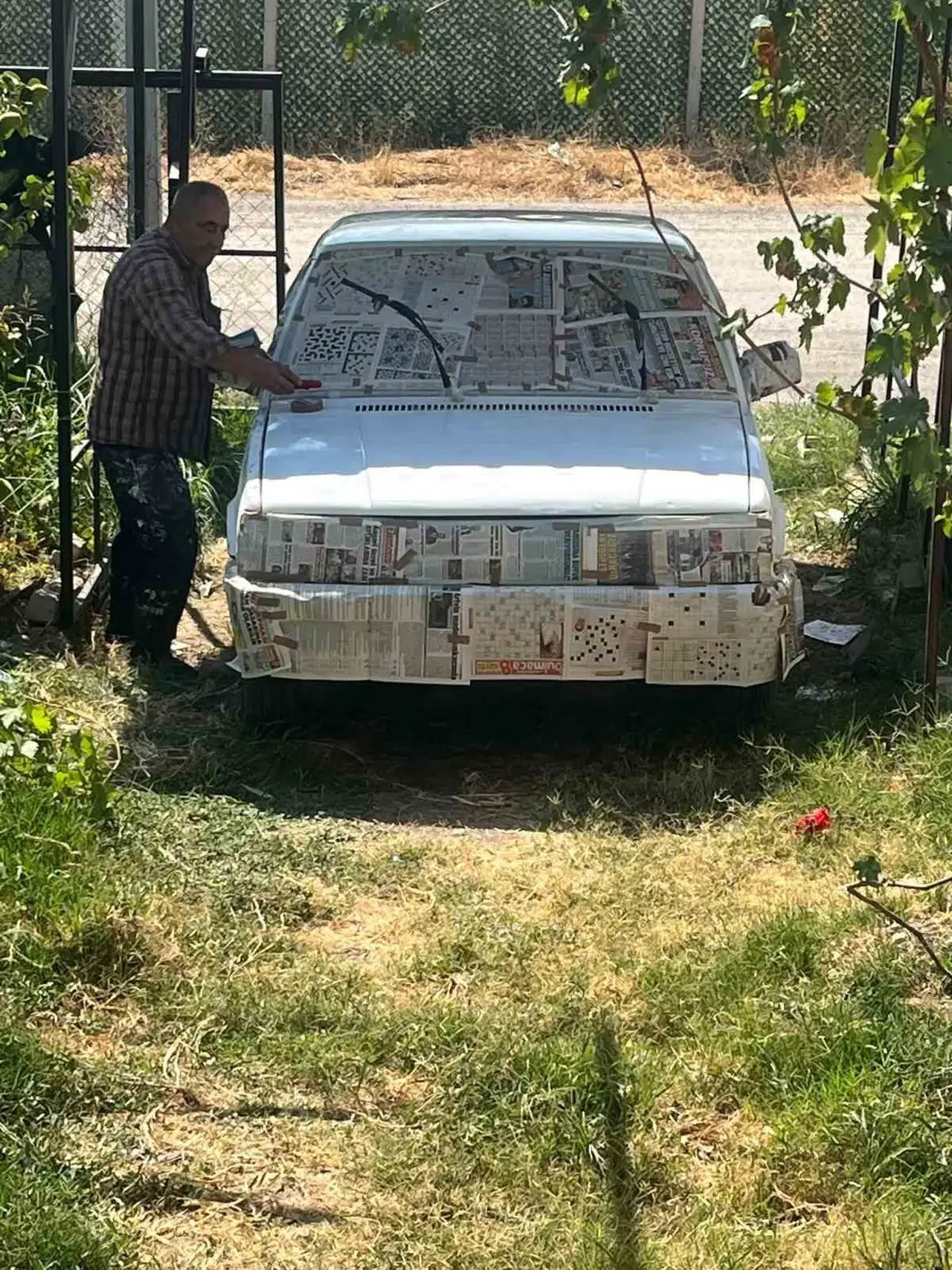 Sanayide 80 Bin TL Fiyat Aldı, Otomobilini Kendisi Boyadı