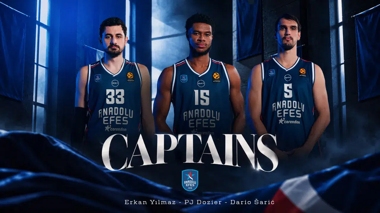 Anadolu Efes Yeni Sezon Kaptanlarını Açıkladı: Üç İsim