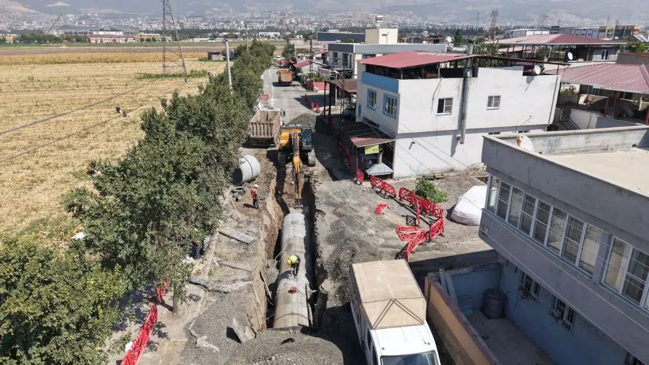 Kahramanmaraş'ta Altyapı Yenileme Çalışmaları Devam Ediyor