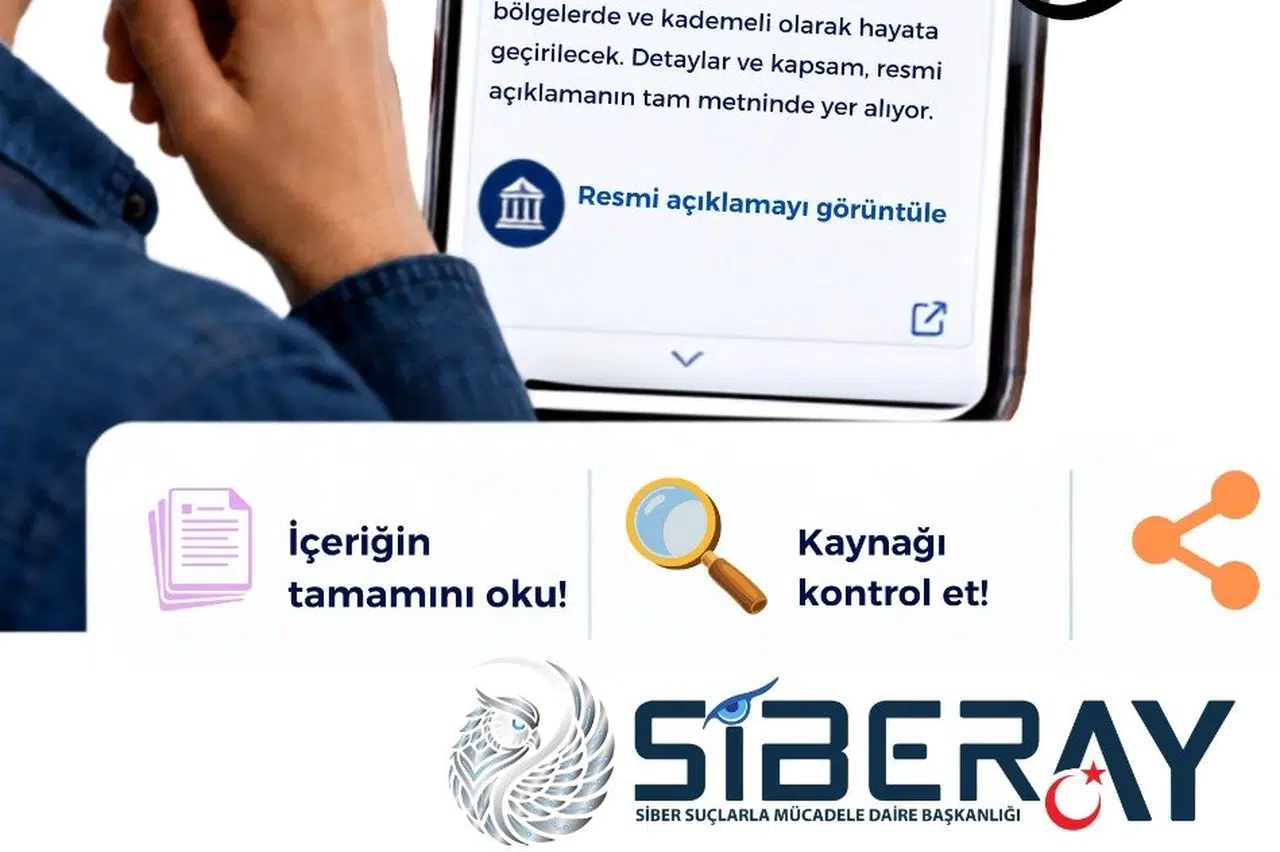 Siberay'dan sosyal medya dezenformasyonuna karşı uyarı: İçeriği sorgulayın!