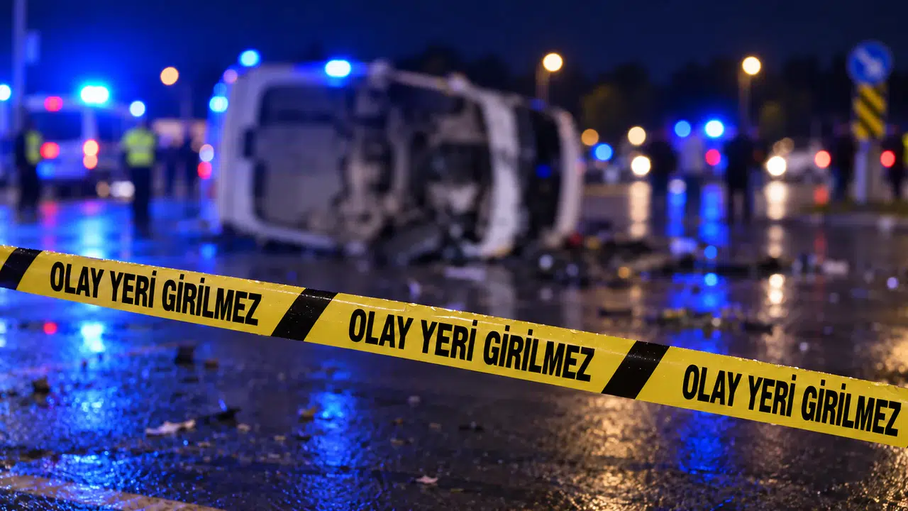 Kahramanmaraş’ta Ağcalı Kavşağı’nda Feci Kaza: Servis Aracı Devrildi