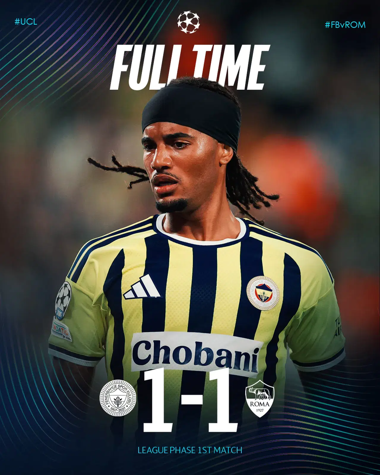 Fenerbahçe Avrupa’ya Beraberlikle Başladı: 1-1