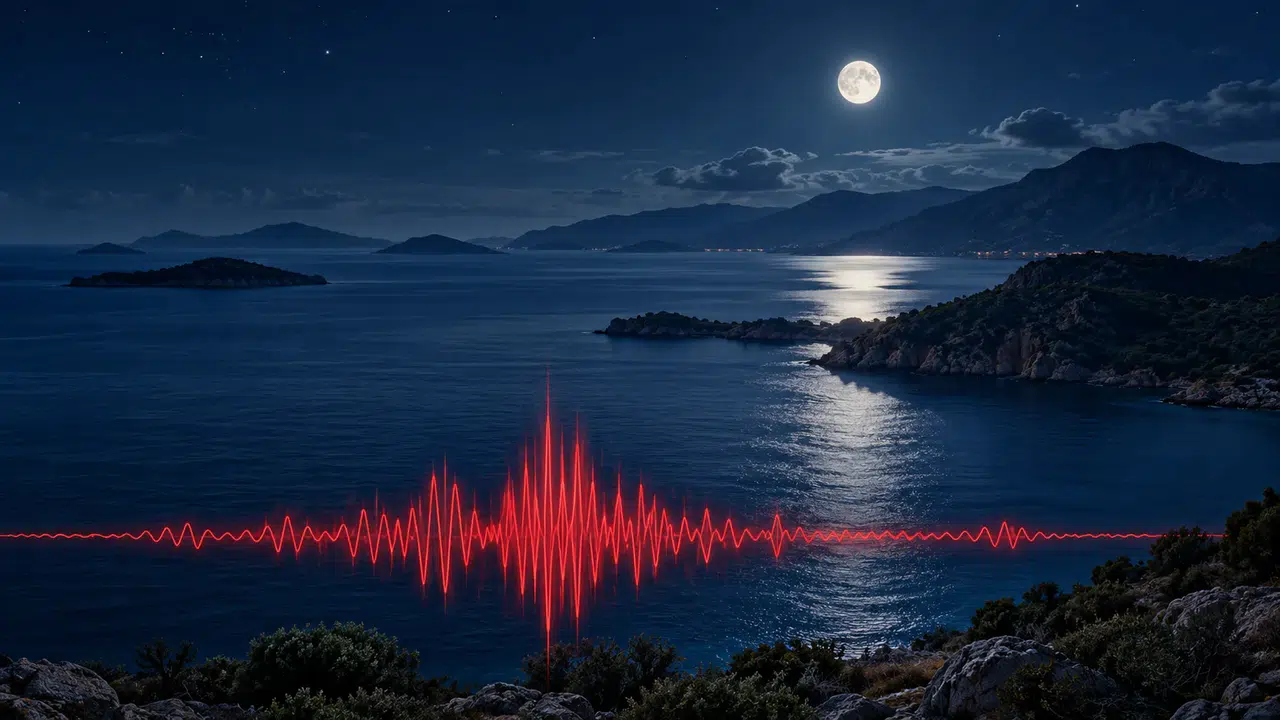 Ege Denizi’nde Gece Saatlerinde 4,2 Büyüklüğünde Deprem
