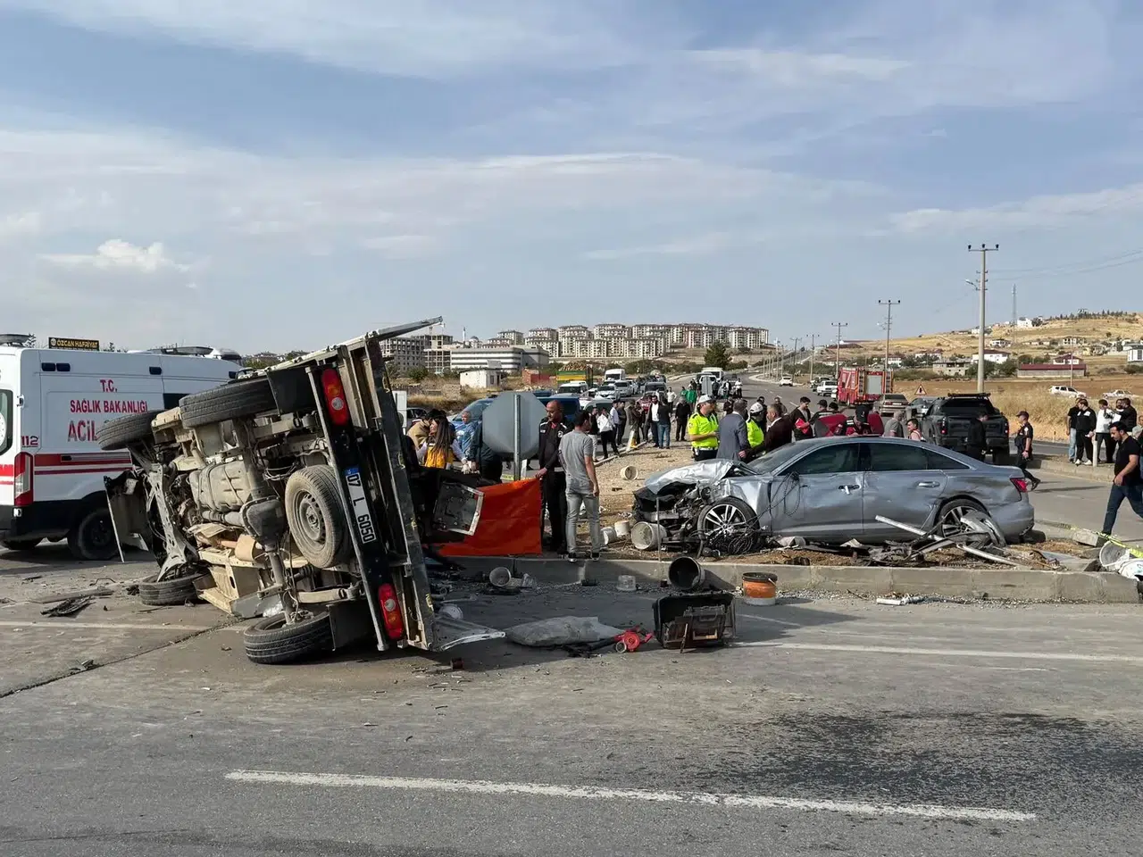 Afşin-Elbistan yolunda kaza: 1 can kaybı, 8 yaralı