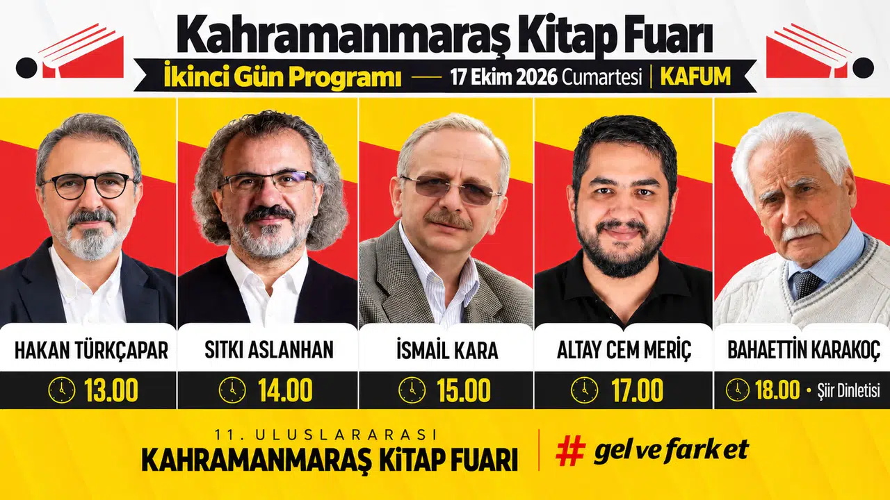 Kahramanmaraş Kitap Fuarı’nda İkinci Günün Programı Belli Oldu
