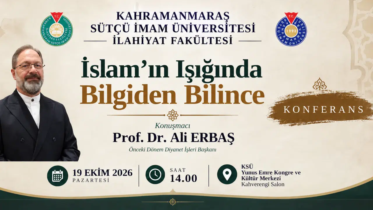 Ali Erbaş, Kahramanmaraş’ta konferans verecek