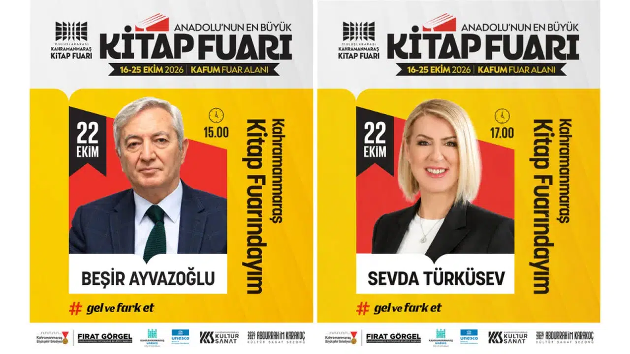 Kahramanmaraş Kitap Fuarı'nda iki ünlü isim
