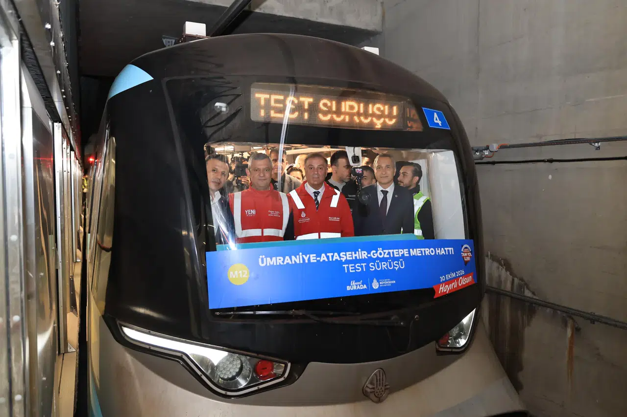 O hatta test sürüşü yapıldı... İstanbul'da metro için geri sayım