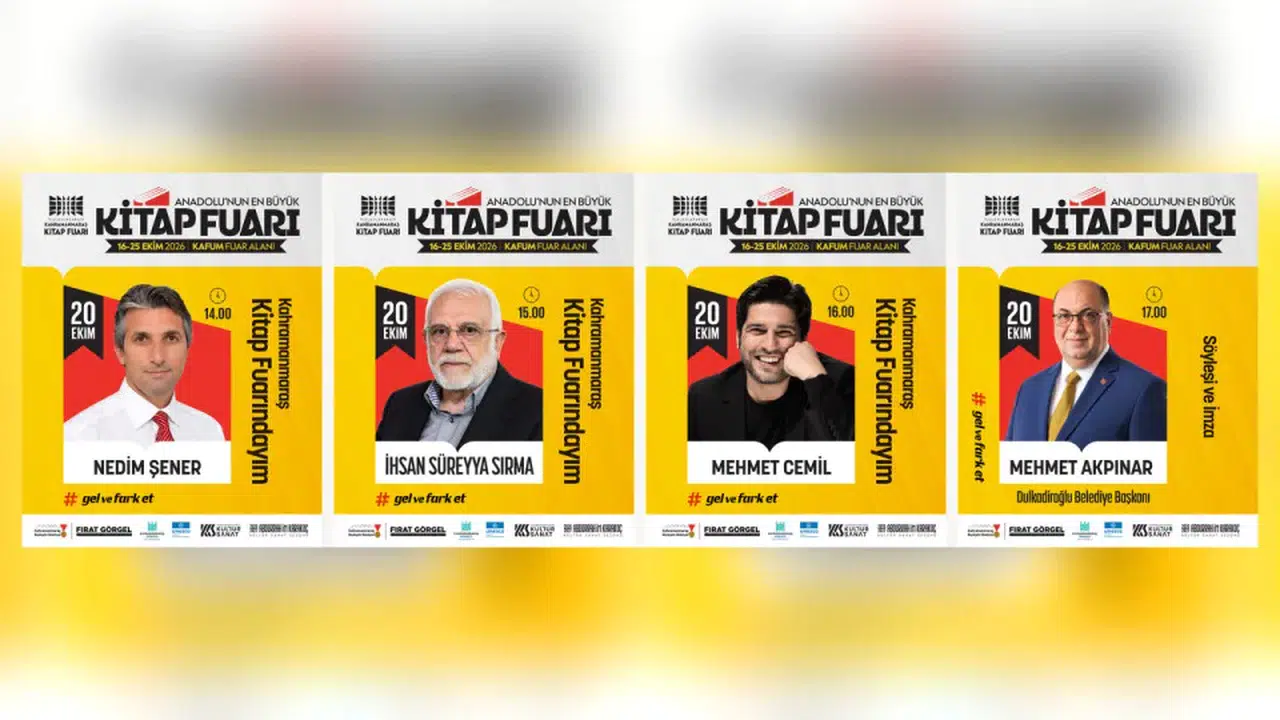 Kahramanmaraş Kitap Fuarı'nda 20 Ekim programı