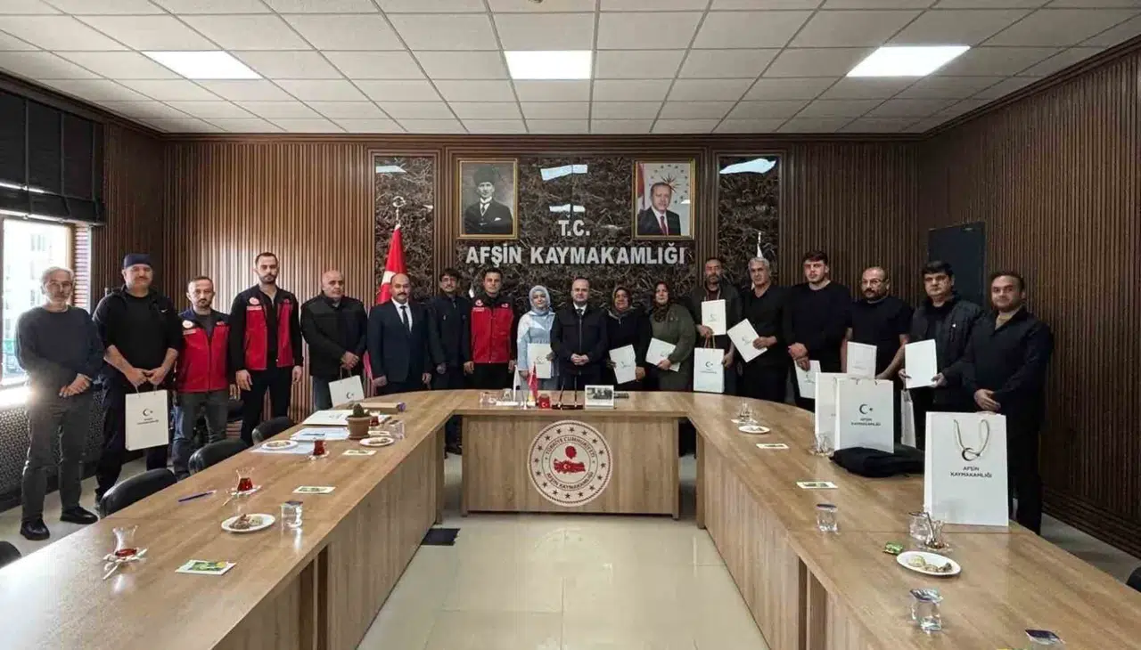Afşin’de modern sulama kursu: 12 çiftçi belge aldı