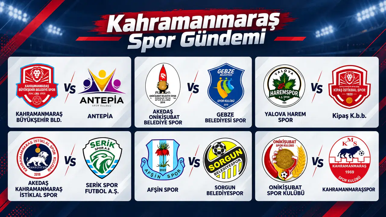Kahramanmaraş Maç Programı Açıklandı: 17-18 Ekim Fikstürü