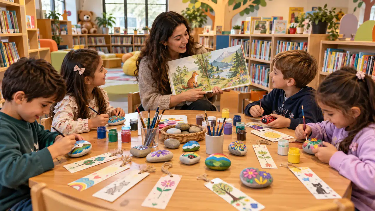 Kahramanmaraş’ta çocuklara masal ve sanat buluşması