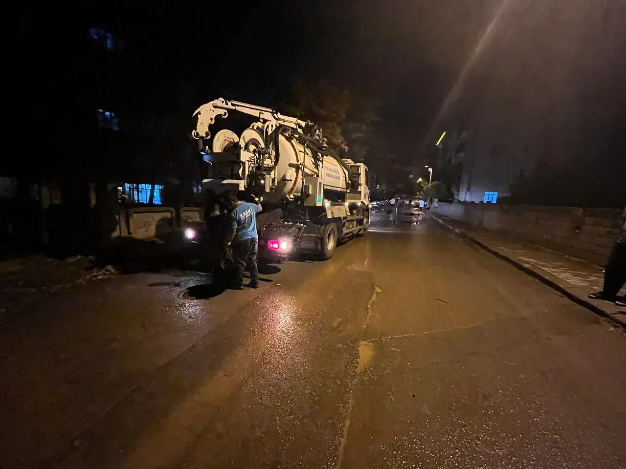 Kahramanmaraş’ta yağışın ardından KASKİ harekete geçti