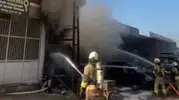 Kahramanmaraş’ta Sanayi Sitesinde Yangın