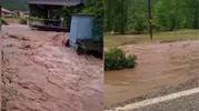 Andırın’da Sağanak Sele Dönüştü, Evler Zarar Gördü